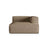 Nuria Modulares Sofa Sitzelement, Rechte Seite, aus Boucle in Cappuccino (Monet Cappucino), 147x127 cm von Micadoni – Bild 1
