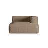 Nuria Modulares Sofa Sitzelement, Rechte Seite, aus Boucle in Cappuccino (Monet Cappucino), 147x127 cm von Micadoni – Bild 1