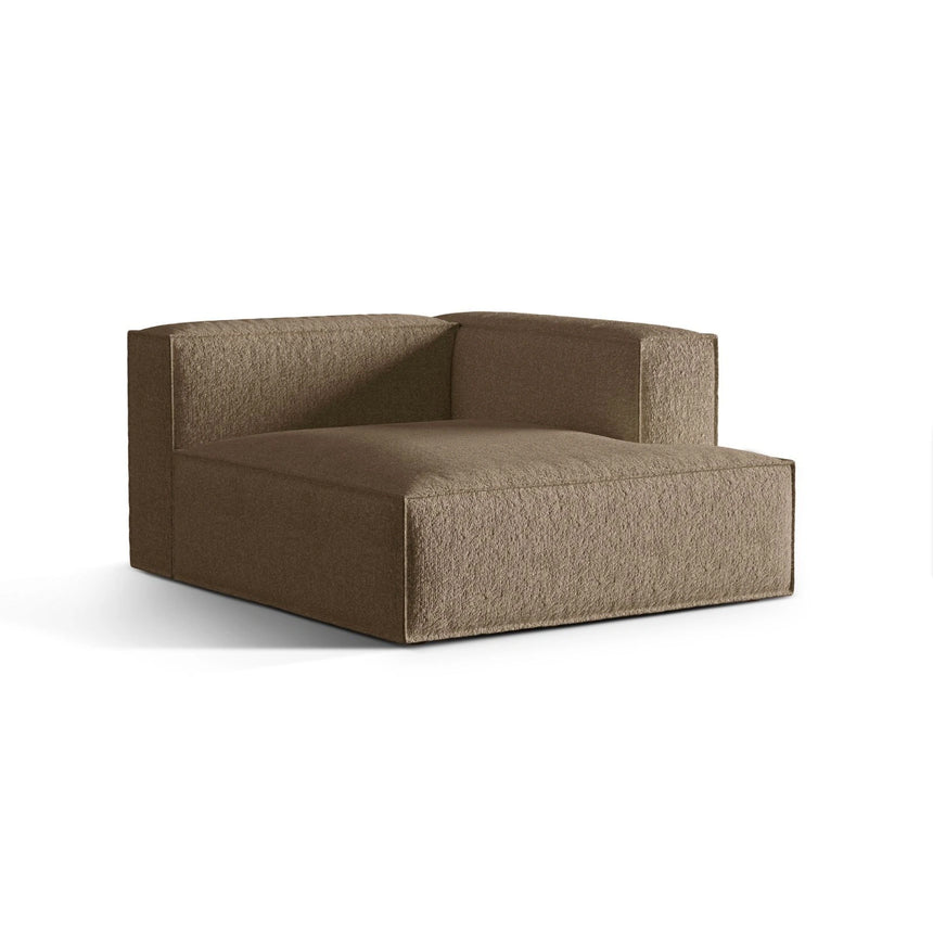 Nuria Modulares Sofa Sitzelement, Rechte Seite, aus Boucle in Cappuccino (Monet Cappucino), 147x127 cm von Micadoni – Bild 3
