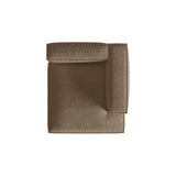 Nuria Modulares Sofa Sitzelement, Rechte Seite, aus Boucle in Cappuccino (Monet Cappucino), 147x127 cm von Micadoni – Bild 5