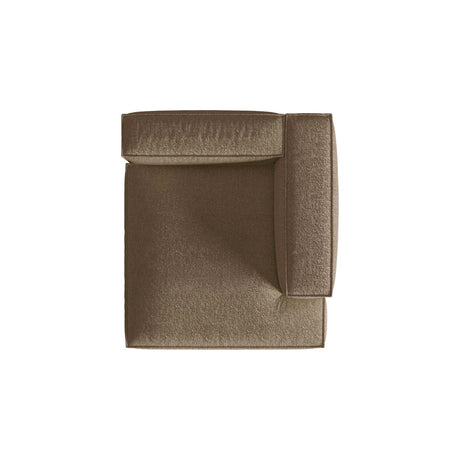 Nuria Modulares Sofa Sitzelement, Rechte Seite, aus Boucle in Cappuccino (Monet Cappucino), 147x127 cm von Micadoni – Bild 5