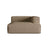 Nuria Modulares Sofa Sitzelement, Rechte Seite, aus Boucle in Cappuccino (Monet Cappucino), 147x147 cm von Micadoni – Bild 1