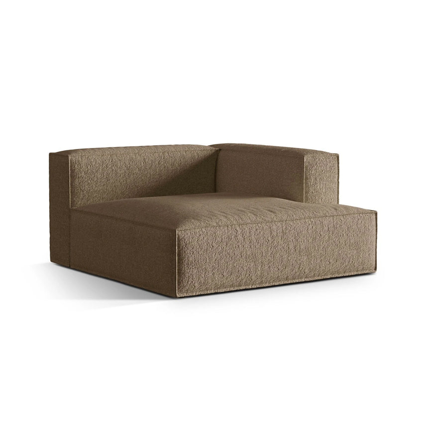Nuria Modulares Sofa Sitzelement, Rechte Seite, aus Boucle in Cappuccino (Monet Cappucino), 147x147 cm von Micadoni – Bild 3