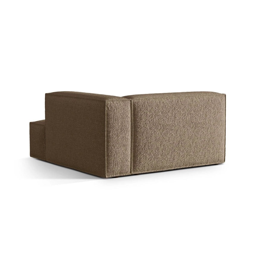 Nuria Modulares Sofa Sitzelement, Rechte Seite, aus Boucle in Cappuccino (Monet Cappucino), 147x147 cm von Micadoni – Bild 4