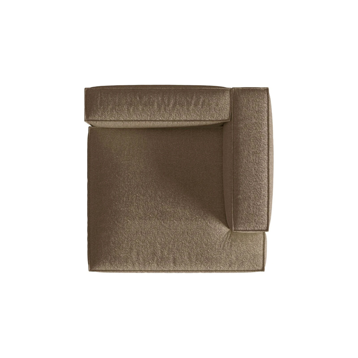 Nuria Modulares Sofa Sitzelement, Rechte Seite, aus Boucle in Cappuccino (Monet Cappucino), 147x147 cm von Micadoni – Bild 5
