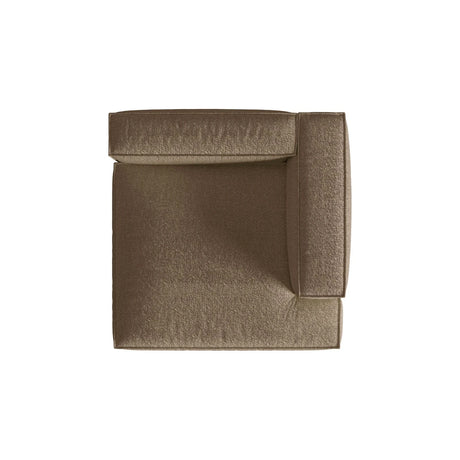 Nuria Modulares Sofa Sitzelement, Rechte Seite, aus Boucle in Cappuccino (Monet Cappucino), 147x147 cm von Micadoni – Bild 5