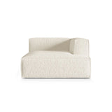 Nuria Modulares Sofa Sitzelement, Rechte Seite, aus Boucle in Elfenbein (Monet Nata), 147x127 cm von Micadoni – Bild 1