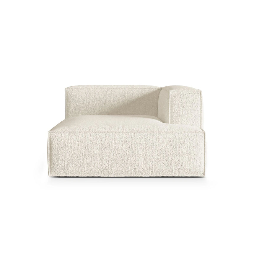 Nuria Modulares Sofa Sitzelement, Rechte Seite, aus Boucle in Elfenbein (Monet Nata), 147x127 cm von Micadoni – Bild 1