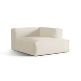 Nuria Modulares Sofa Sitzelement, Rechte Seite, aus Boucle in Elfenbein (Monet Nata), 147x127 cm von Micadoni – Bild 3