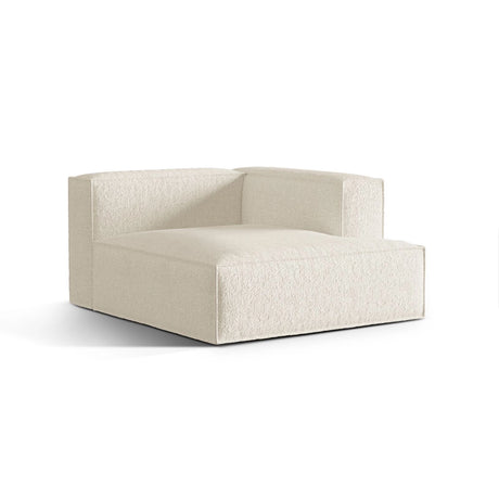 Nuria Modulares Sofa Sitzelement, Rechte Seite, aus Boucle in Elfenbein (Monet Nata), 147x127 cm von Micadoni – Bild 3