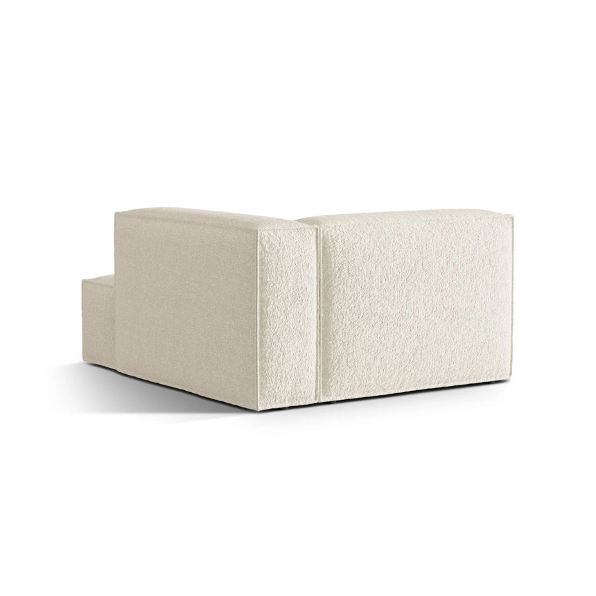 Nuria Modulares Sofa Sitzelement, Rechte Seite, aus Boucle in Elfenbein (Monet Nata), 147x127 cm von Micadoni – Bild 4