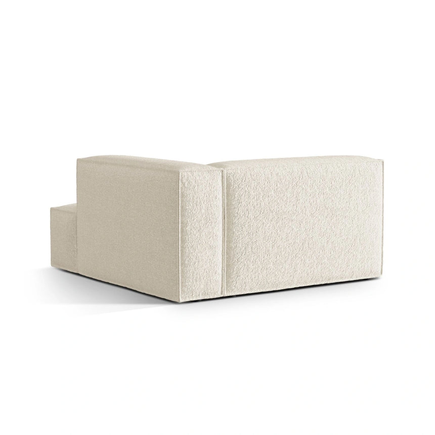 Nuria Modulares Sofa Sitzelement, Rechte Seite, aus Boucle in Elfenbein (Monet Nata), 147x147 cm von Micadoni – Bild 4