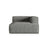 Nuria Modulares Sofa Sitzelement, Rechte Seite, aus Boucle in Graphit (Monet Graphite), 147x127 cm von Micadoni – Bild 1