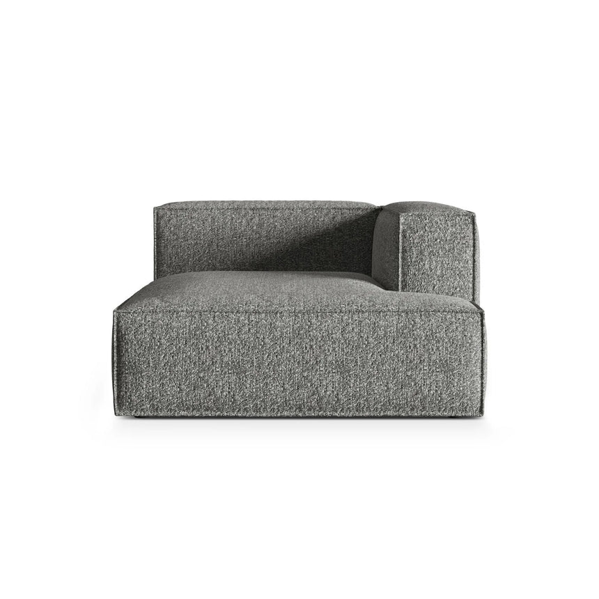 Nuria Modulares Sofa Sitzelement, Rechte Seite, aus Boucle in Graphit (Monet Graphite), 147x127 cm von Micadoni – Bild 1