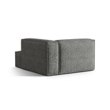 Nuria Modulares Sofa Sitzelement, Rechte Seite, aus Boucle in Graphit (Monet Graphite), 147x127 cm von Micadoni – Bild 4