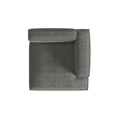 Nuria Modulares Sofa Sitzelement, Rechte Seite, aus Boucle in Graphit (Monet Graphite), 147x127 cm von Micadoni – Bild 5