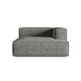 Nuria Modulares Sofa Sitzelement, Rechte Seite, aus Boucle in Graphit (Monet Graphite), 147x147 cm von Micadoni – Bild 1