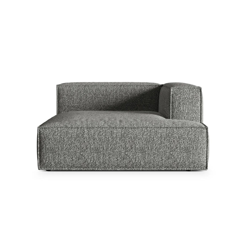 Nuria Modulares Sofa Sitzelement, Rechte Seite, aus Boucle in Graphit (Monet Graphite), 147x147 cm von Micadoni – Bild 1