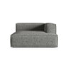 Nuria Modulares Sofa Sitzelement, Rechte Seite, aus Boucle in Graphit (Monet Graphite), 147x147 cm von Micadoni – Bild 1