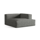 Nuria Modulares Sofa Sitzelement, Rechte Seite, aus Boucle in Graphit (Monet Graphite), 147x147 cm von Micadoni – Bild 3
