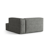 Nuria Modulares Sofa Sitzelement, Rechte Seite, aus Boucle in Graphit (Monet Graphite), 147x147 cm von Micadoni – Bild 4
