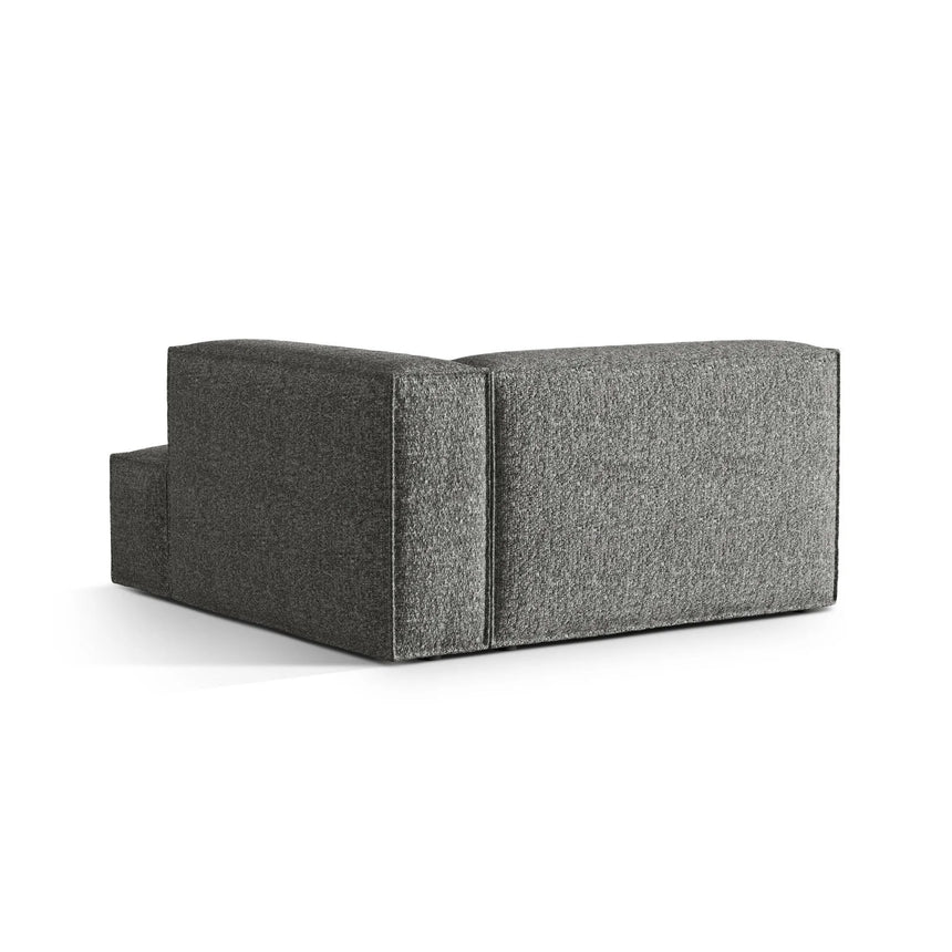 Nuria Modulares Sofa Sitzelement, Rechte Seite, aus Boucle in Graphit (Monet Graphite), 147x147 cm von Micadoni – Bild 4