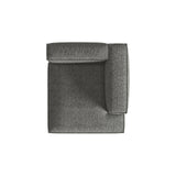 Nuria Modulares Sofa Sitzelement, Rechte Seite, aus Boucle in Graphit (Monet Graphite), 147x147 cm von Micadoni – Bild 5