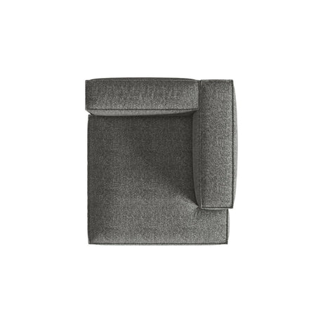Nuria Modulares Sofa Sitzelement, Rechte Seite, aus Boucle in Graphit (Monet Graphite), 147x147 cm von Micadoni – Bild 5