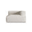 Nuria Modulares Sofa Sitzelement, Rechte Seite, aus Boucle in Grau Beige meliert (Monet Pearl), 147x127 cm von Micadoni – Bild 1