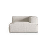 Nuria Modulares Sofa Sitzelement, Rechte Seite, aus Boucle in Grau Beige meliert (Monet Pearl), 147x127 cm von Micadoni – Bild 1