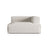Nuria Modulares Sofa Sitzelement, Rechte Seite, aus Boucle in Grau Beige meliert (Monet Pearl), 147x147 cm von Micadoni – Bild 1