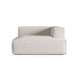 Nuria Modulares Sofa Sitzelement, Rechte Seite, aus Boucle in Grau Beige meliert (Monet Pearl), 147x147 cm von Micadoni – Bild 1
