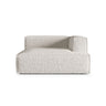 Nuria Modulares Sofa Sitzelement, Rechte Seite, aus Boucle in Grau Beige meliert (Monet Pearl), 147x147 cm von Micadoni – Bild 1
