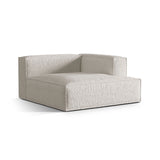 Nuria Modulares Sofa Sitzelement, Rechte Seite, aus Boucle in Grau Beige meliert (Monet Pearl), 147x147 cm von Micadoni – Bild 3