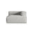 Nuria Modulares Sofa Sitzelement, Rechte Seite, aus Boucle in Silber (Monet Silver), 147x127 cm von Micadoni – Bild 1