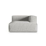 Nuria Modulares Sofa Sitzelement, Rechte Seite, aus Boucle in Silber (Monet Silver), 147x127 cm von Micadoni – Bild 1