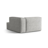 Nuria Modulares Sofa Sitzelement, Rechte Seite, aus Boucle in Silber (Monet Silver), 147x127 cm von Micadoni – Bild 4