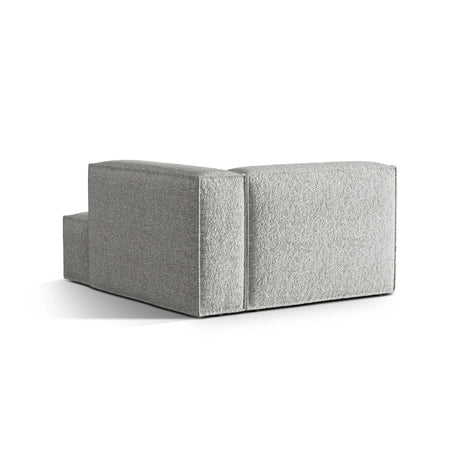Nuria Modulares Sofa Sitzelement, Rechte Seite, aus Boucle in Silber (Monet Silver), 147x127 cm von Micadoni – Bild 4