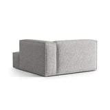 Nuria Modulares Sofa Sitzelement, Rechte Seite, aus Boucle in Silber (Monet Silver), 147x147 cm von Micadoni – Bild 4