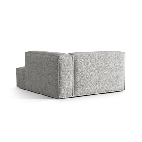 Nuria Modulares Sofa Sitzelement, Rechte Seite, aus Boucle in Silber (Monet Silver), 147x147 cm von Micadoni – Bild 4