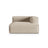 Nuria Modulares Sofa Sitzelement, Rechte Seite, aus Samt, Boucle oder Strukturstoff, 147x127 cm von Micadoni – Bild 1