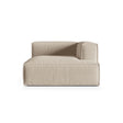 Nuria Modulares Sofa Sitzelement, Rechte Seite, aus Samt, Boucle oder Strukturstoff, 147x127 cm von Micadoni – Bild 1