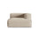 Nuria Modulares Sofa Sitzelement, Rechte Seite, aus Samt, Boucle oder Strukturstoff, 147x127 cm von Micadoni – Bild 1