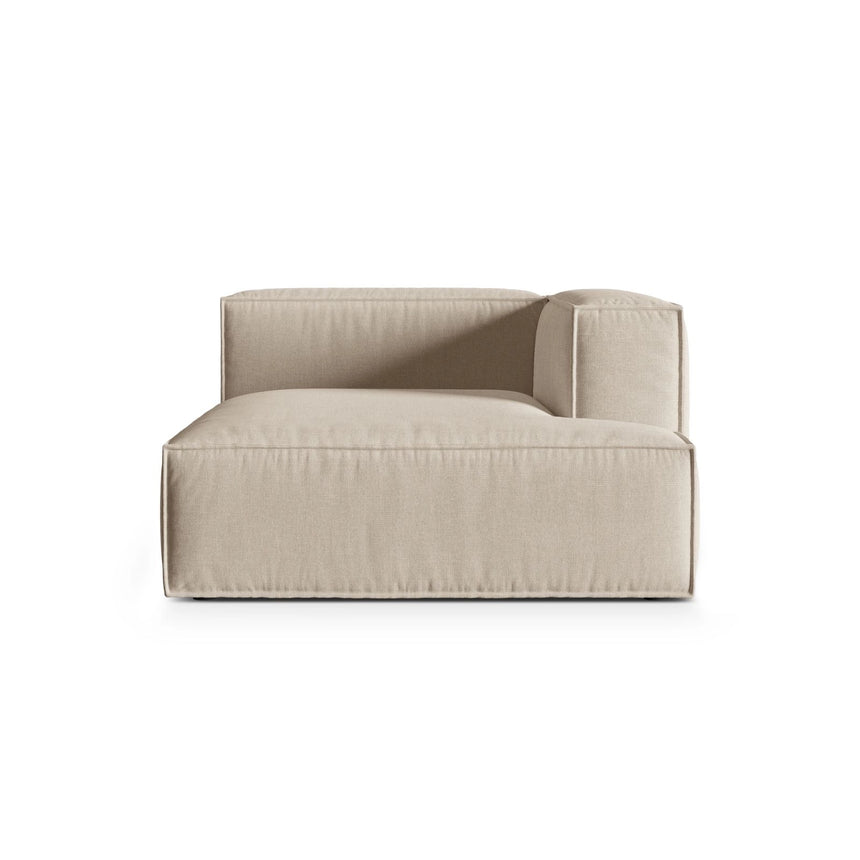 Nuria Modulares Sofa Sitzelement, Rechte Seite, aus Samt, Boucle oder Strukturstoff, 147x127 cm von Micadoni – Bild 1