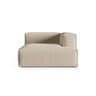 Nuria Modulares Sofa Sitzelement, Rechte Seite, aus Samt, Boucle oder Strukturstoff, 147x127 cm von Micadoni – Bild 1