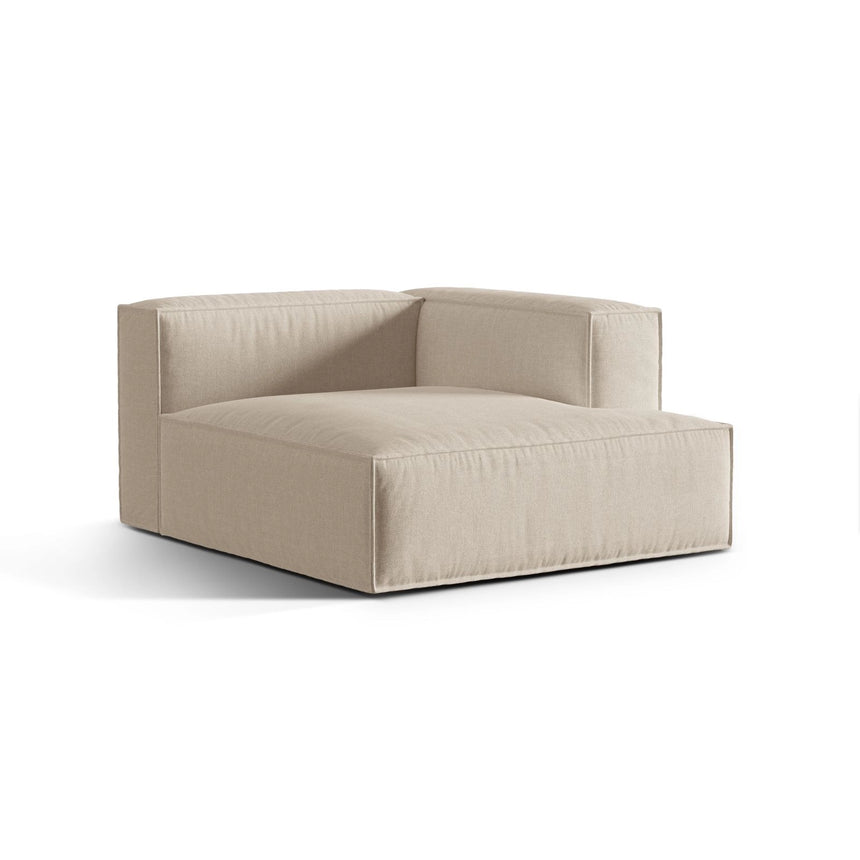 Nuria Modulares Sofa Sitzelement, Rechte Seite, aus Samt, Boucle oder Strukturstoff, 147x127 cm von Micadoni – Bild 3
