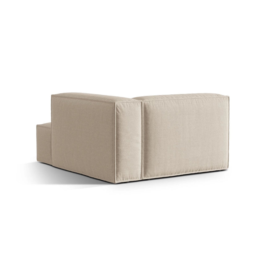 Nuria Modulares Sofa Sitzelement, Rechte Seite, aus Samt, Boucle oder Strukturstoff, 147x127 cm von Micadoni – Bild 4