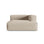 Nuria Modulares Sofa Sitzelement, Rechte Seite, aus Samt, Boucle oder Strukturstoff, 147x147 cm von Micadoni – Bild 1