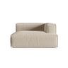 Nuria Modulares Sofa Sitzelement, Rechte Seite, aus Samt, Boucle oder Strukturstoff, 147x147 cm von Micadoni – Bild 1