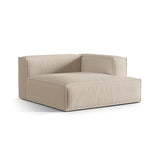 Nuria Modulares Sofa Sitzelement, Rechte Seite, aus Samt, Boucle oder Strukturstoff, 147x147 cm von Micadoni – Bild 3